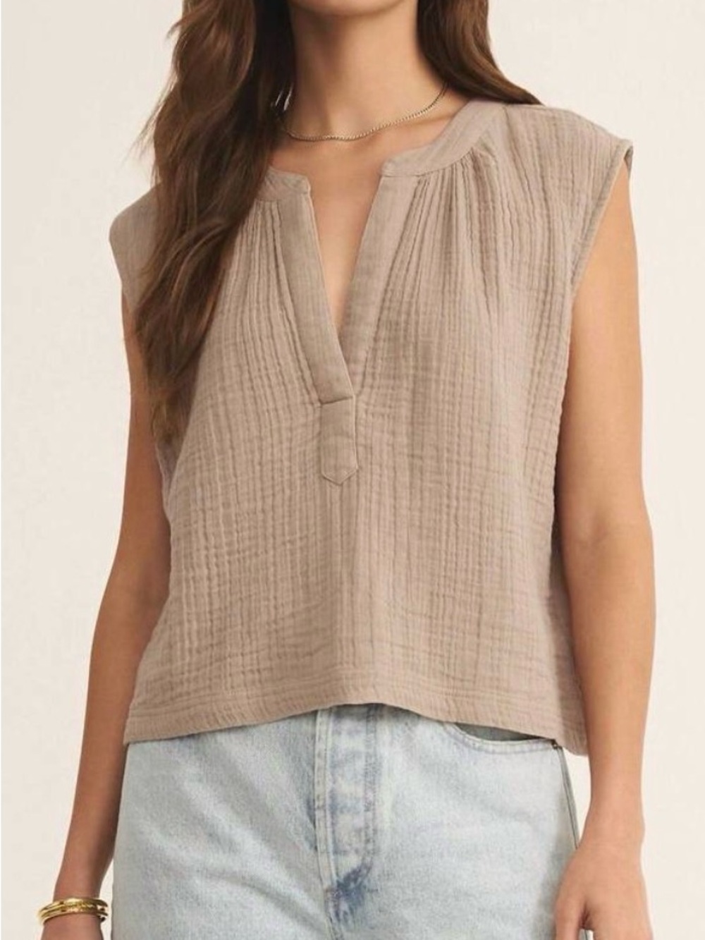 Z Supply Cliffside Airy V-Neck top